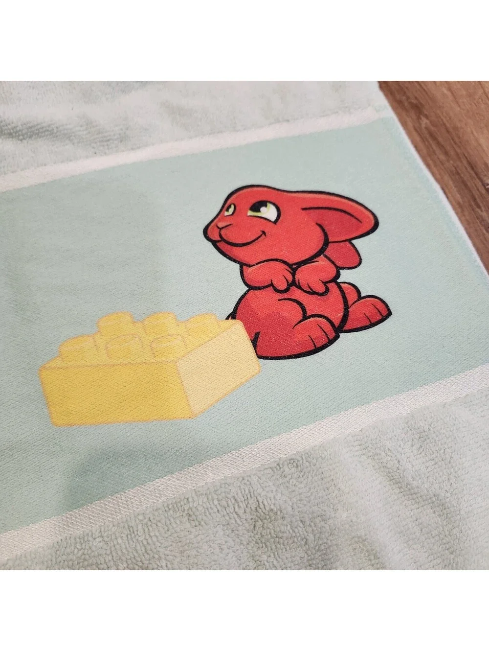 LEGO Duplo TOWEL 100% Cotton 28” x 31” Pool Half Size Floor Mat Toddler EUC Rare